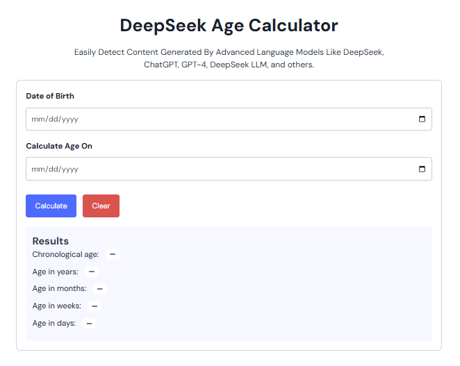 age calculator